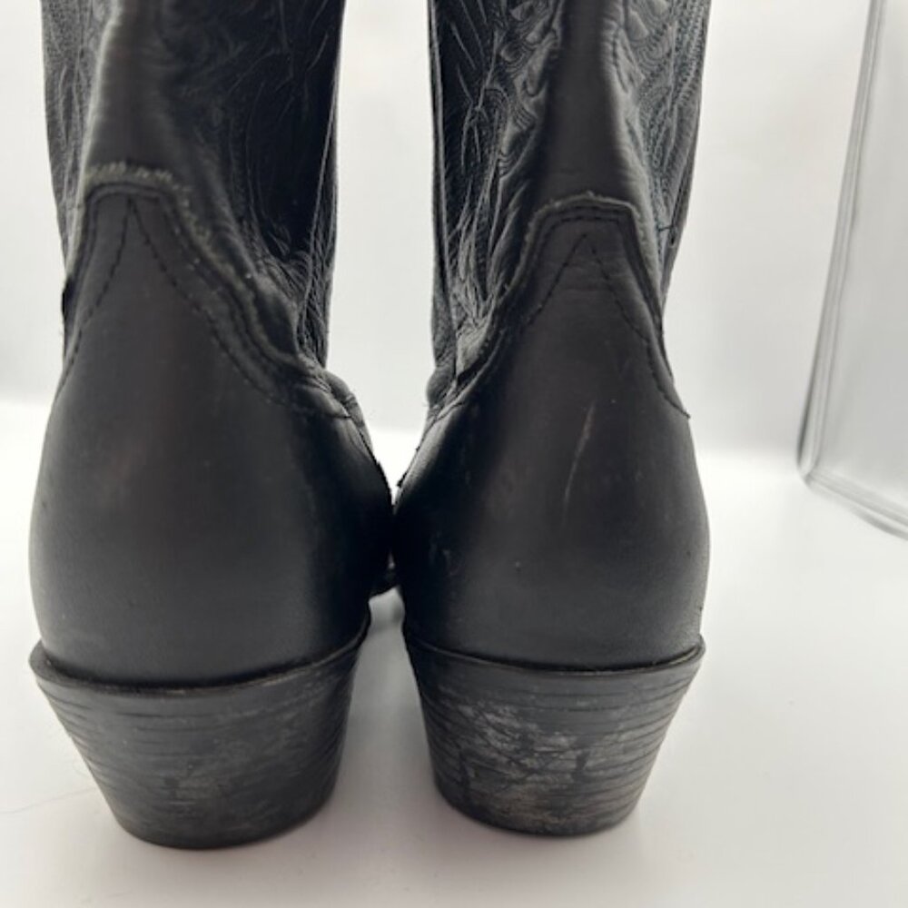Ariat Women's J Toe Western Boot Black Leather Size 9 Style 10001038 (15771) - Picture 8 of 14